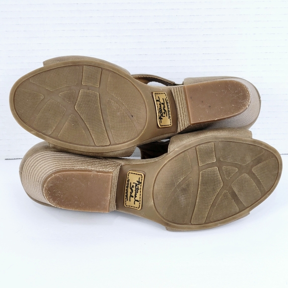 Natural Soul Daya by Naturalizer Womens 6.5 M~Sandals~Beige~Block Heel~Open Toe - Picture 6 of 11
